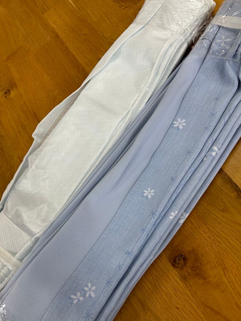 （破格）４枚組　遮光カーテン＋ミラーレース