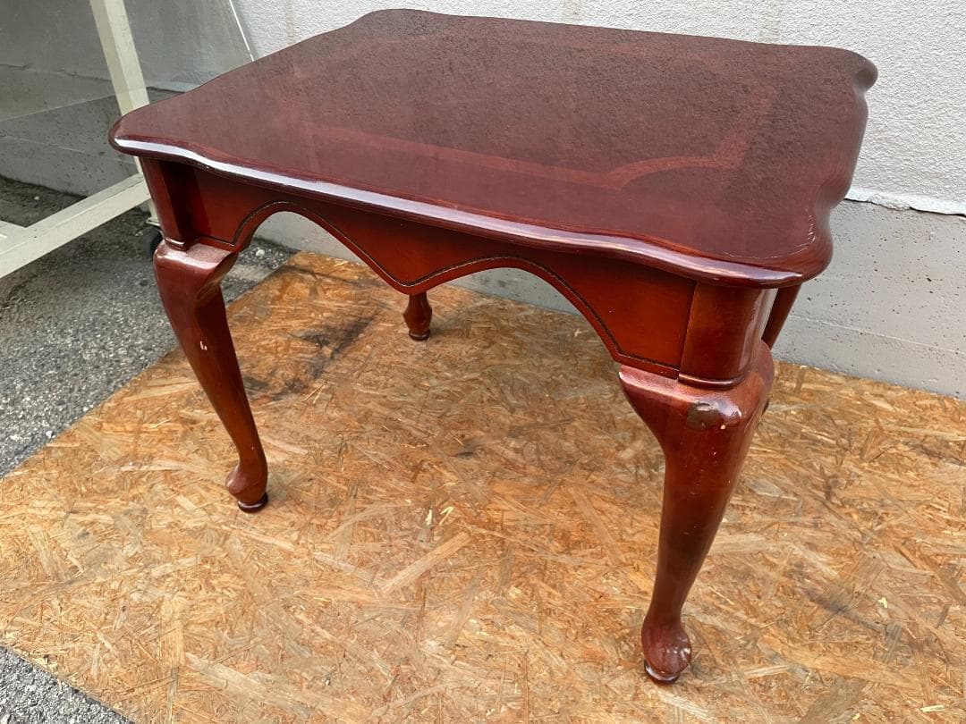 ★状態〇★猫足 コーヒーテーブル センターテーブル 机 約59x46x54cm