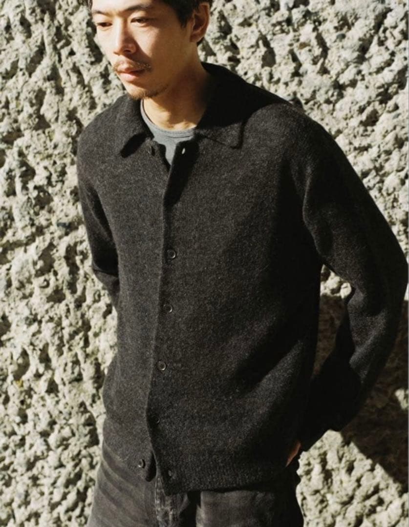 LIDNM ALPACA KNIT SHIRT CARDIGAN Sサイズ