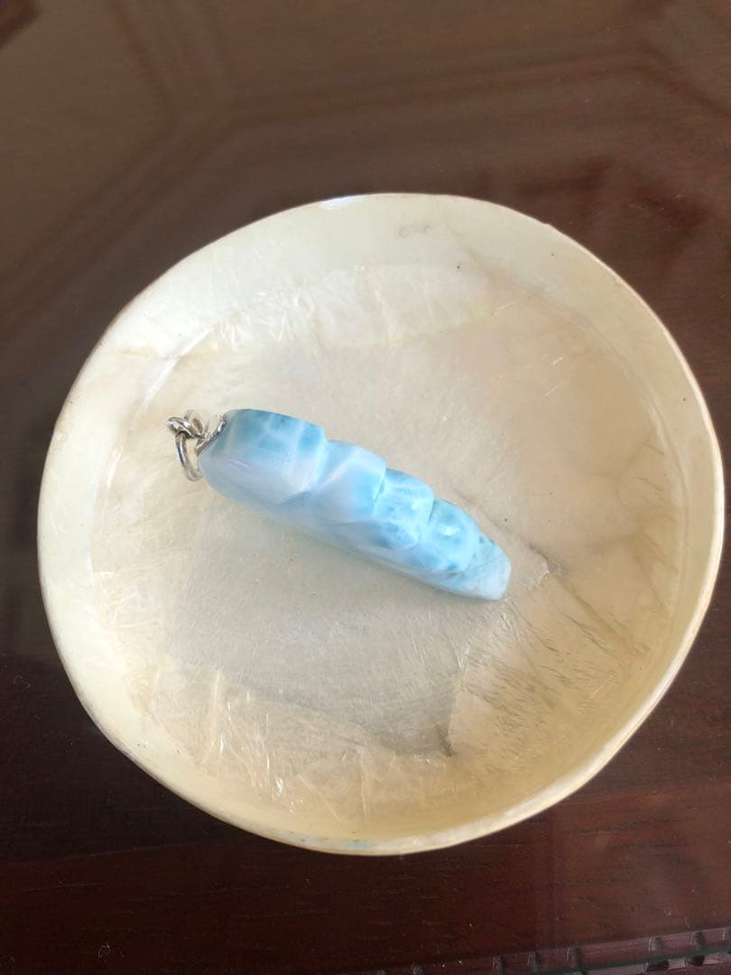 高品質　ラリマー　天使の羽　ペンダントトップ　ラリマーネックレス　チャーム