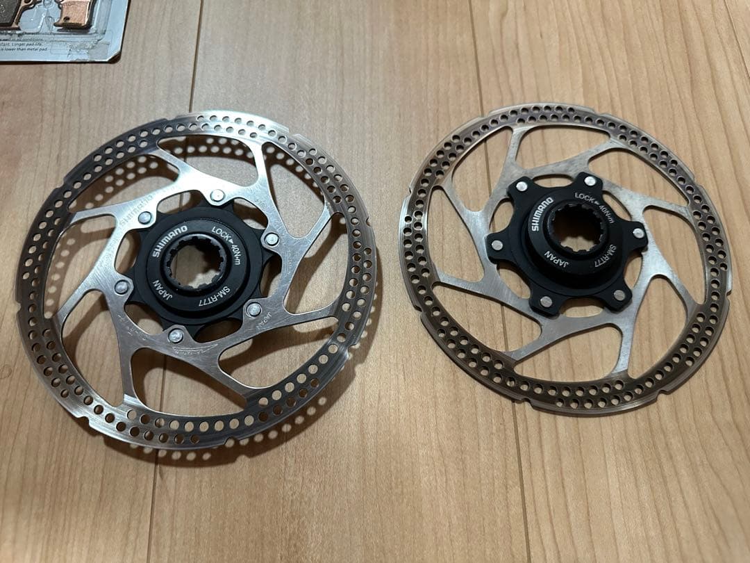 SHIMANO DEORE XT M755 対向4ポッド　ディスクブレーキセット