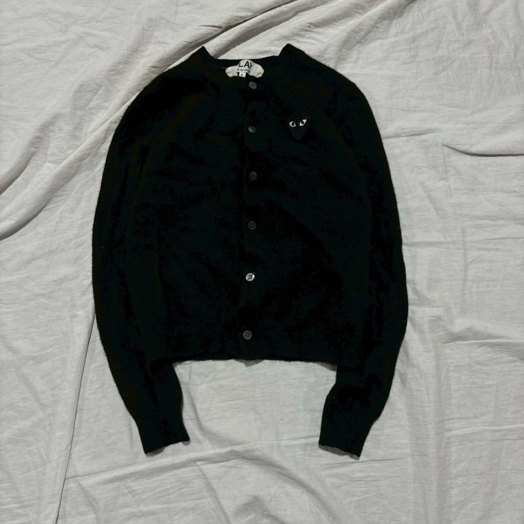 COMME des GARÇONS PLAY カーディガン ブラック L