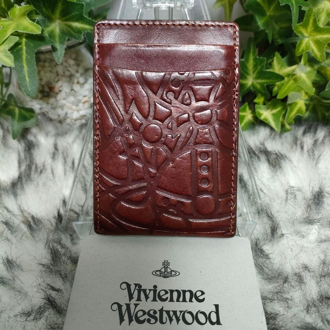 Vivienne Westwood マネークリップ 財布 レザー オーブブラウン