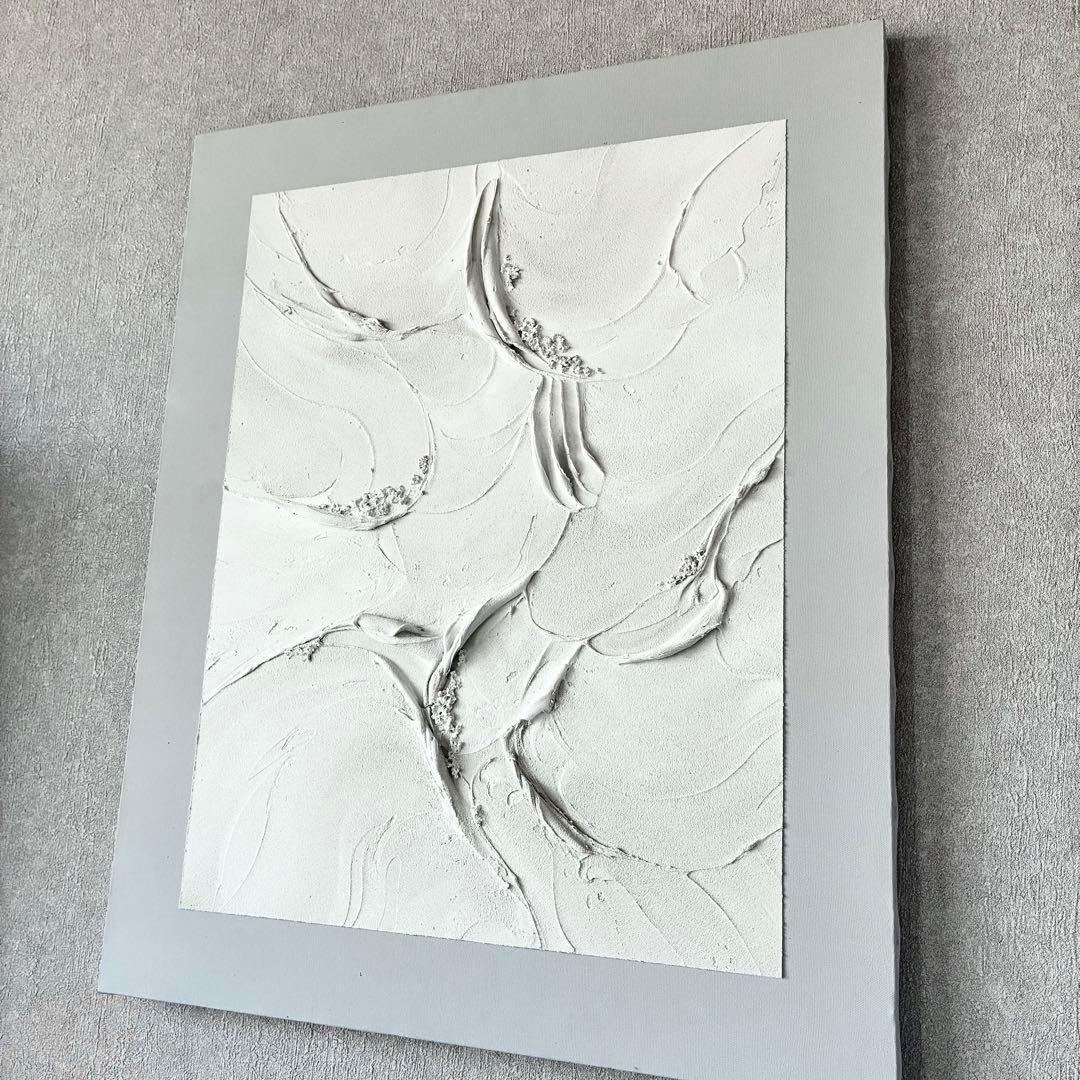 現代アート　65×53㎝　モダン　テクスチャーアート　抽象画　アートパネル　絵画