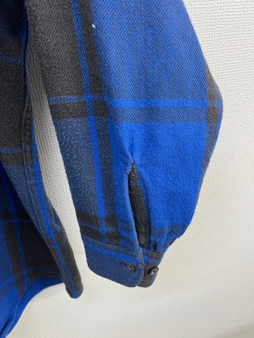 80s' st.john's bay フランネルシャツ　SIZE L