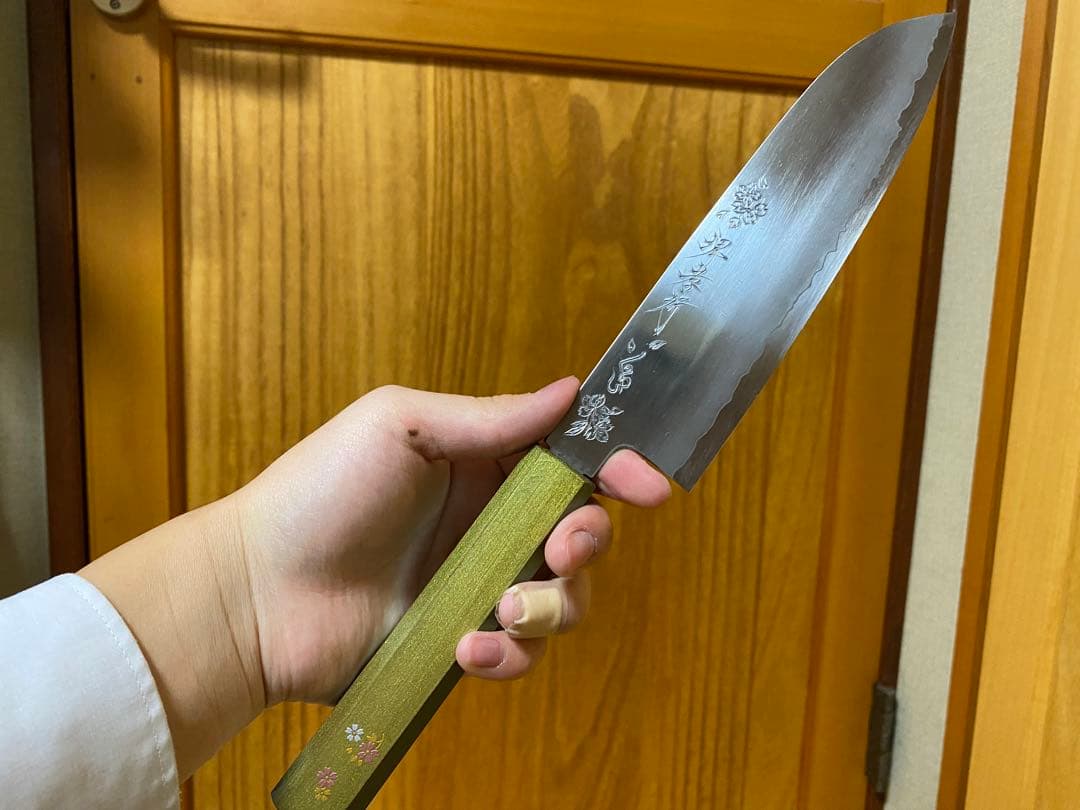 堺孝行 激レア 三徳包丁 くノ一 銀三割込