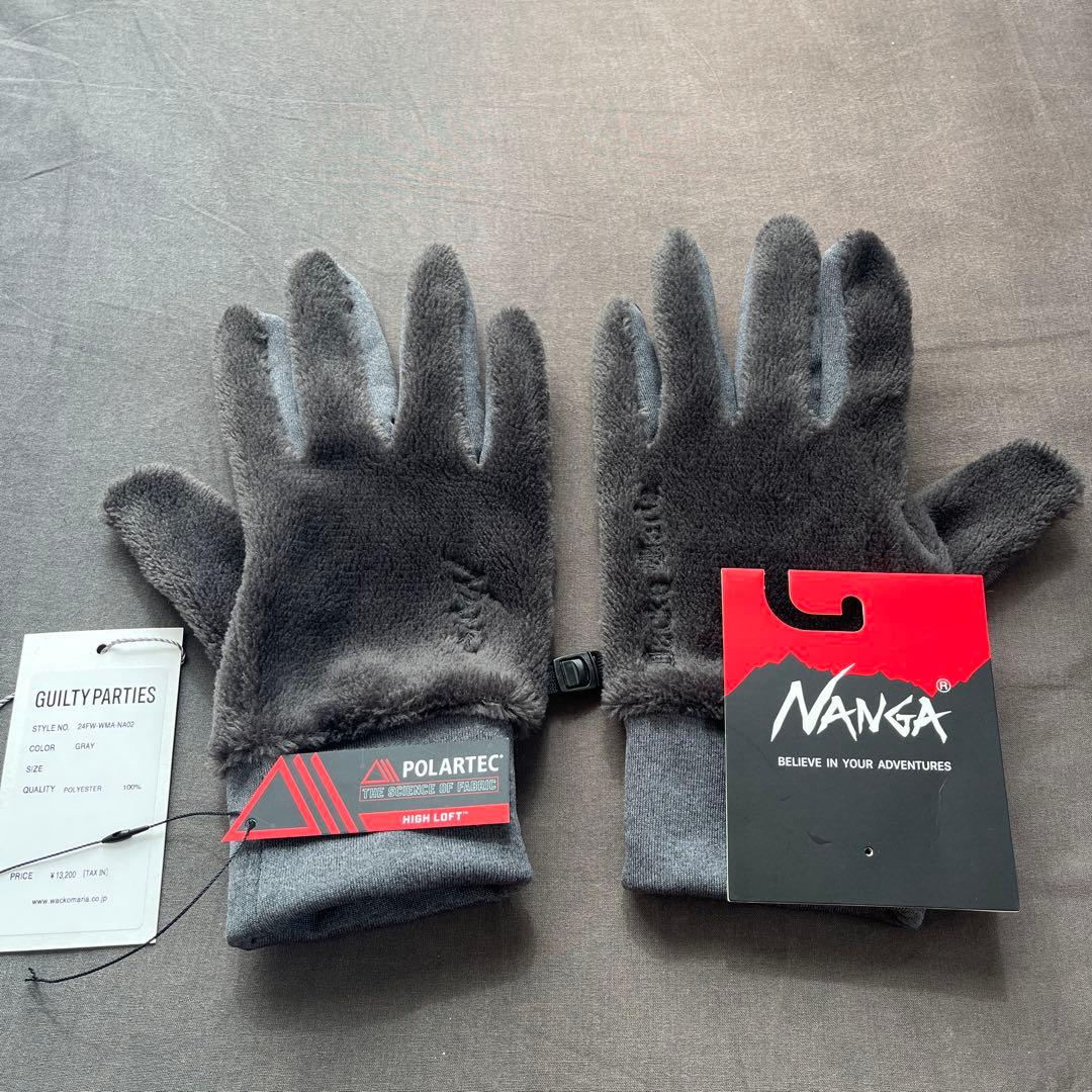 【希少グレー】WACKO MARIA NANGA / FLEECE GLOVE