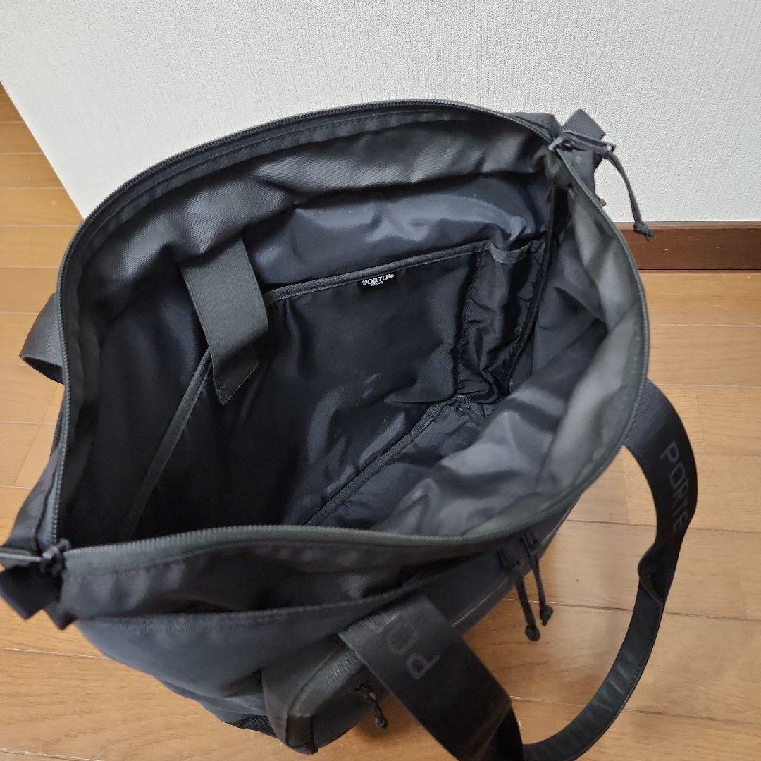 ポーター フロント トートバッグ L ブラック PORTER FRONT