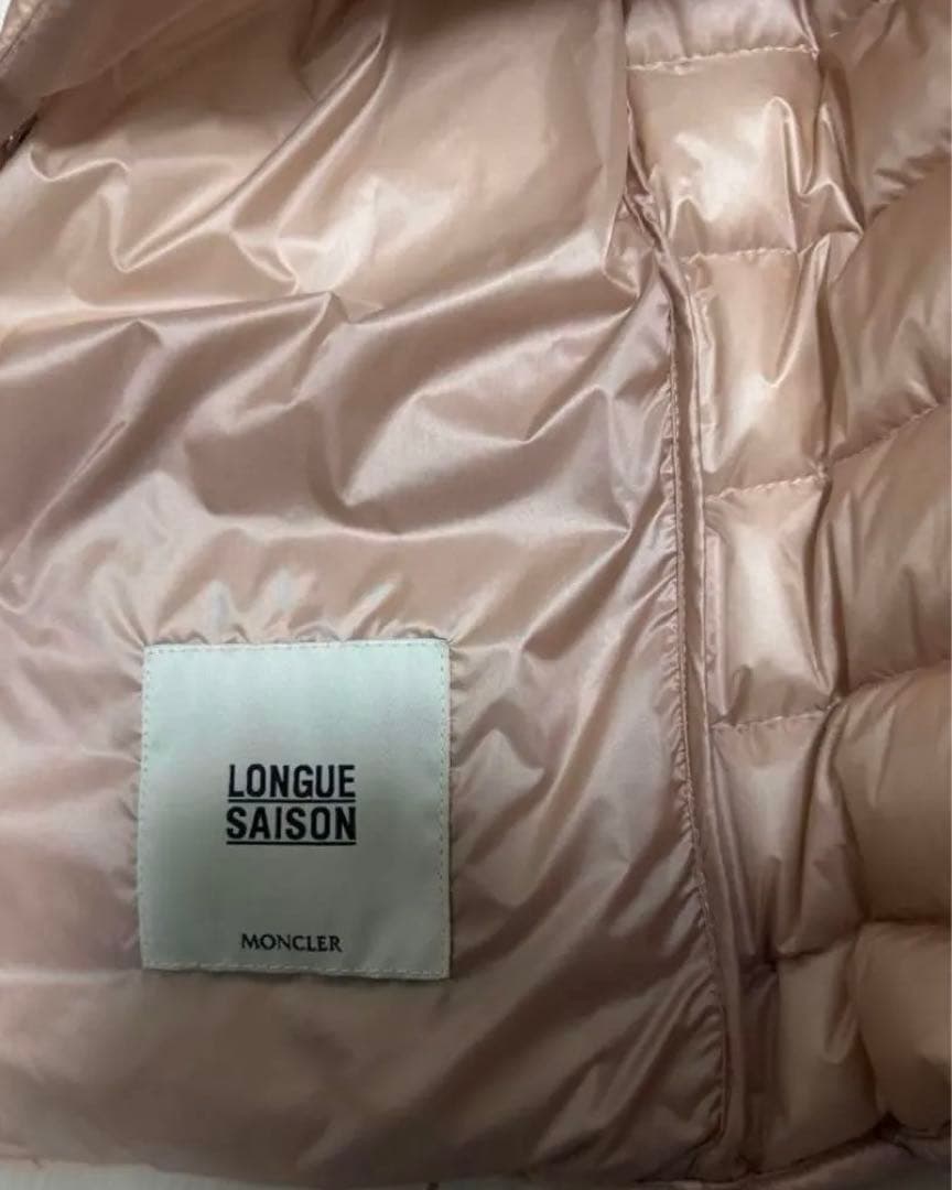 jj　モンクレール ダウンベスト ピンク longue saison