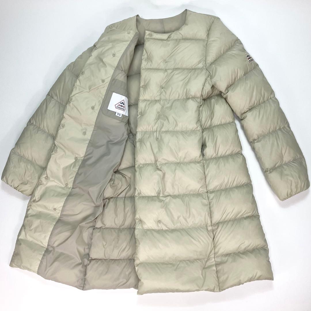 未使用級✨ ピレネックス マラデータ ノーカラー 軽量 ダウンコート