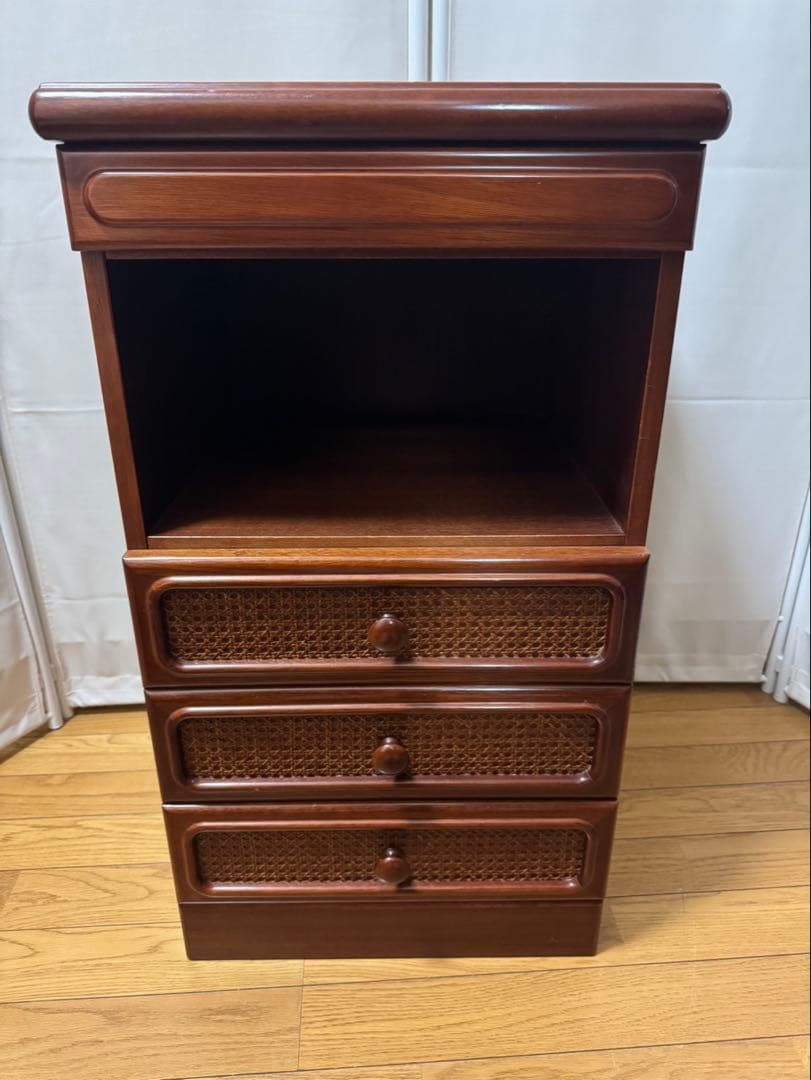 ラタン　ラック　藤　昭和　レトロ　ヴィンテージ 木製