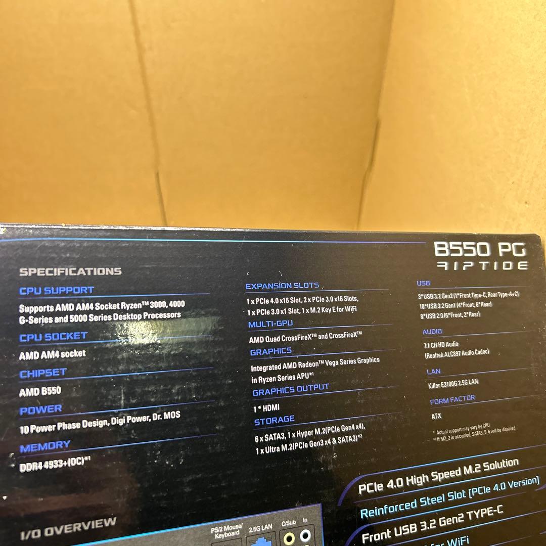 マザーボード B550 PG Riptide Socket AM4