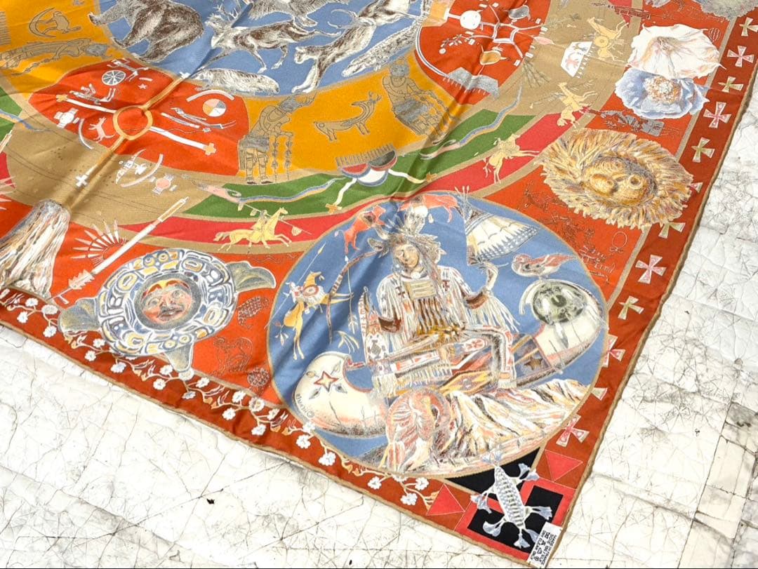 【正規品 希少】HERMES Carre 90 大判 スカーフ シルク100％