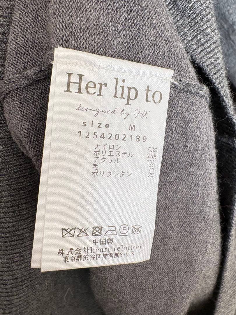 トップス Herlipto Bijou Ribbon-Tie Knit Top M