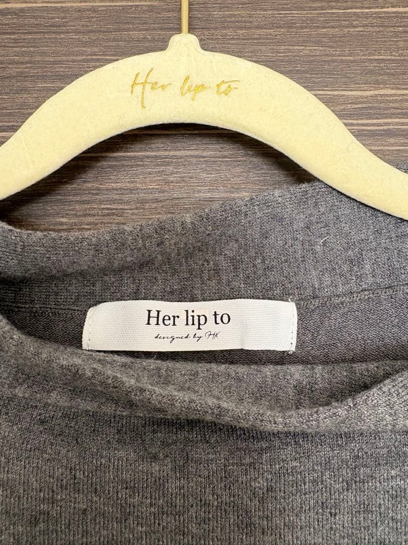 トップス Herlipto Bijou Ribbon-Tie Knit Top M