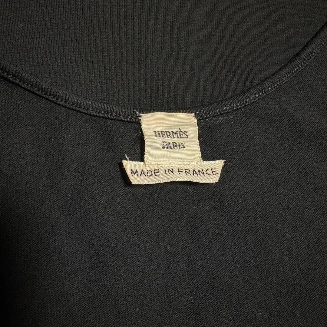 エルメス HERMES タンクトップ カットソー ノースリーブ ブラック