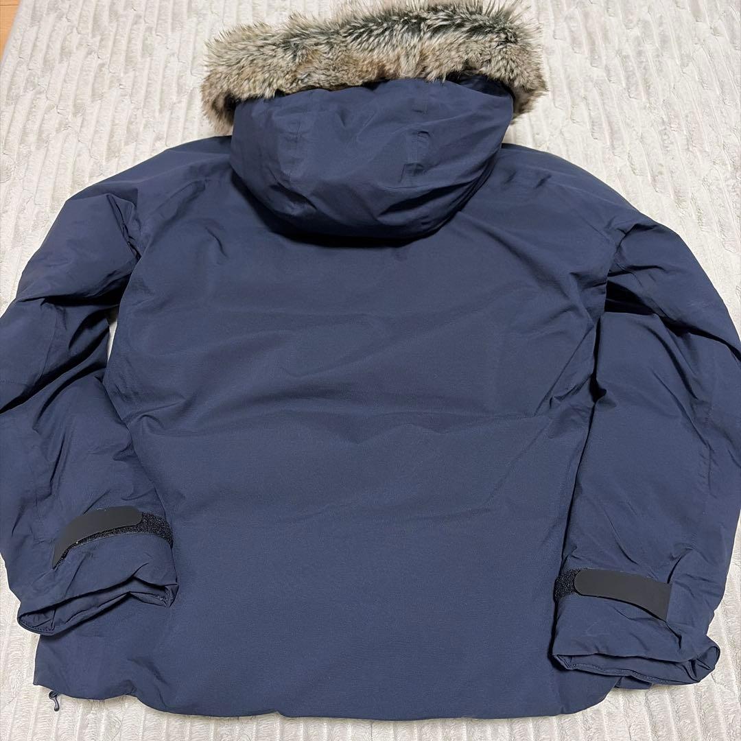 AIGLE ファー付きネイビー ダウンジャケット36size