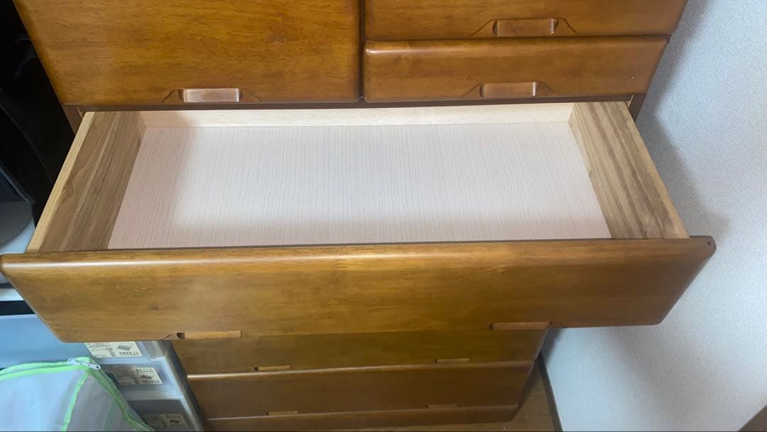 ダークブラウン木製チェスト 10個引き出し