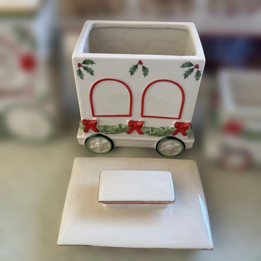 Lenox クリスマス 限定トレイン 収納、キャンディージャーセット（新品）