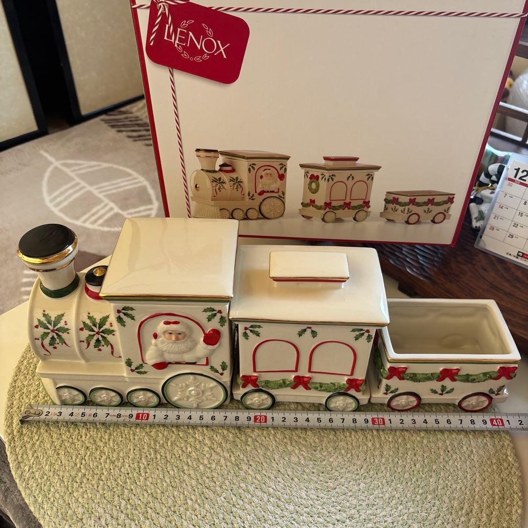 Lenox クリスマス 限定トレイン 収納、キャンディージャーセット（新品）