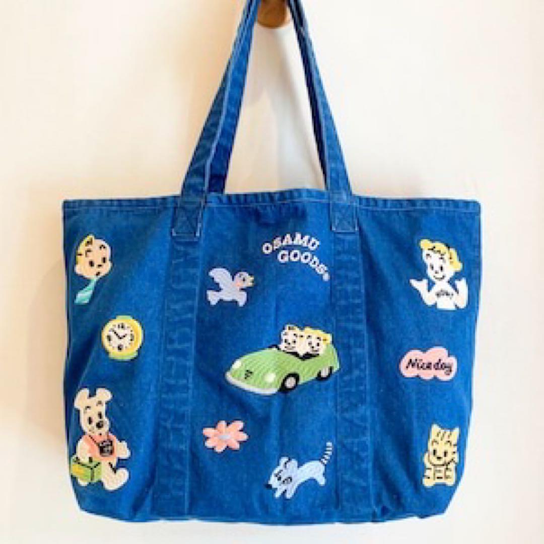 バッグ OSAMU GOODS denim tote_nice day