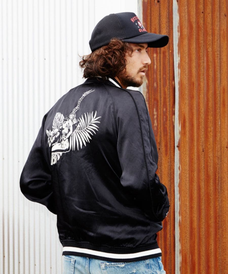 ヒステリックグラマー スカジャン 刺繍　野口強