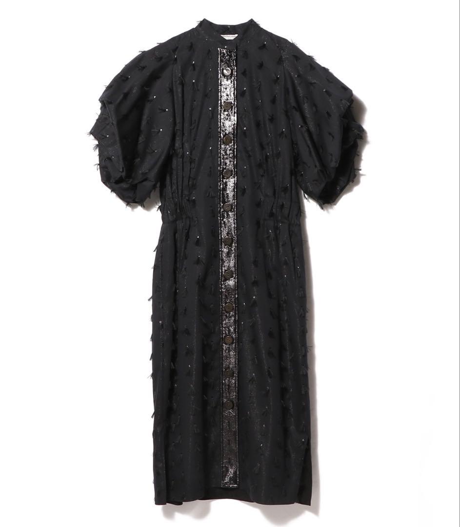 定価22万 ESTNATION ジャカードフリンジワンピース新品同様