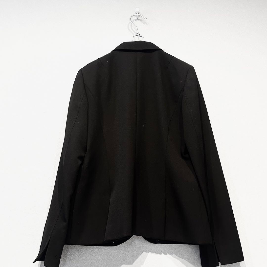 ✨美品✨Paul Stuart ポールスチュアート パンツスーツ　綿100 黒Ｌ