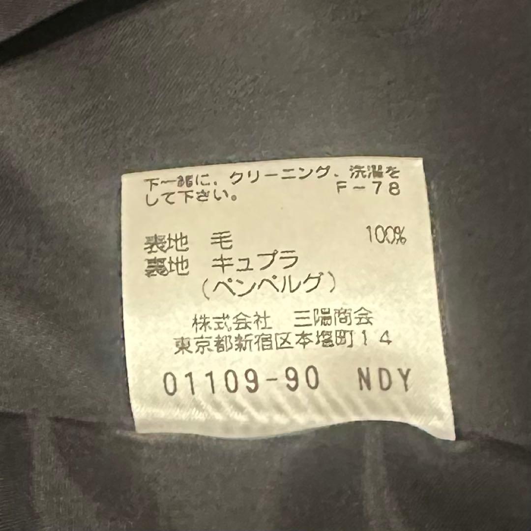 ✨美品✨Paul Stuart ポールスチュアート パンツスーツ　綿100 黒Ｌ