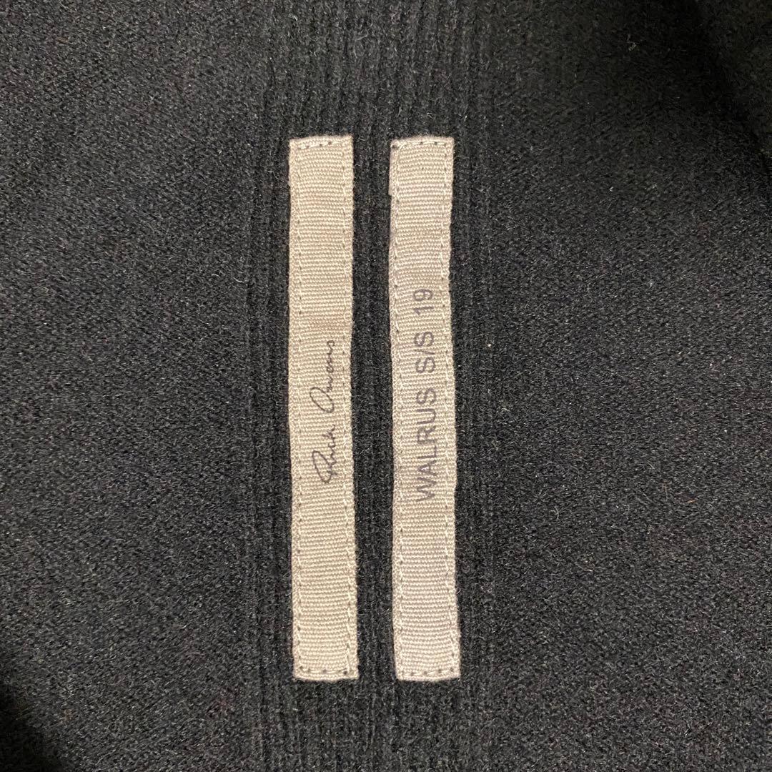 専用 Rick Owens cashmere knit zip hoodie