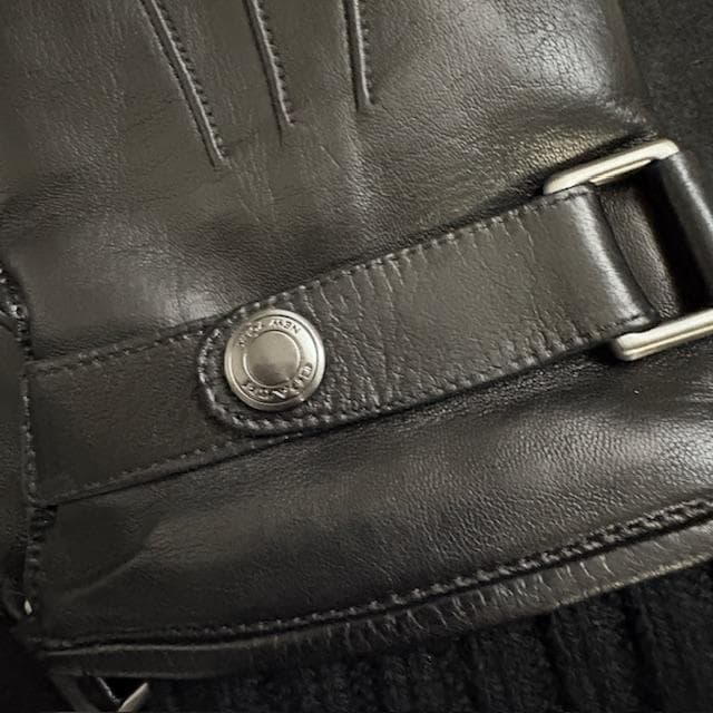 コーチ メンズ手袋 3イン1 レザー ニットグローブ/F85859（XL）