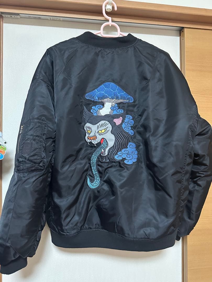 グラニフ　石黒亜矢子　MA-1 ジャケット　Mサイズ　猫舌茸　フライトジャケット