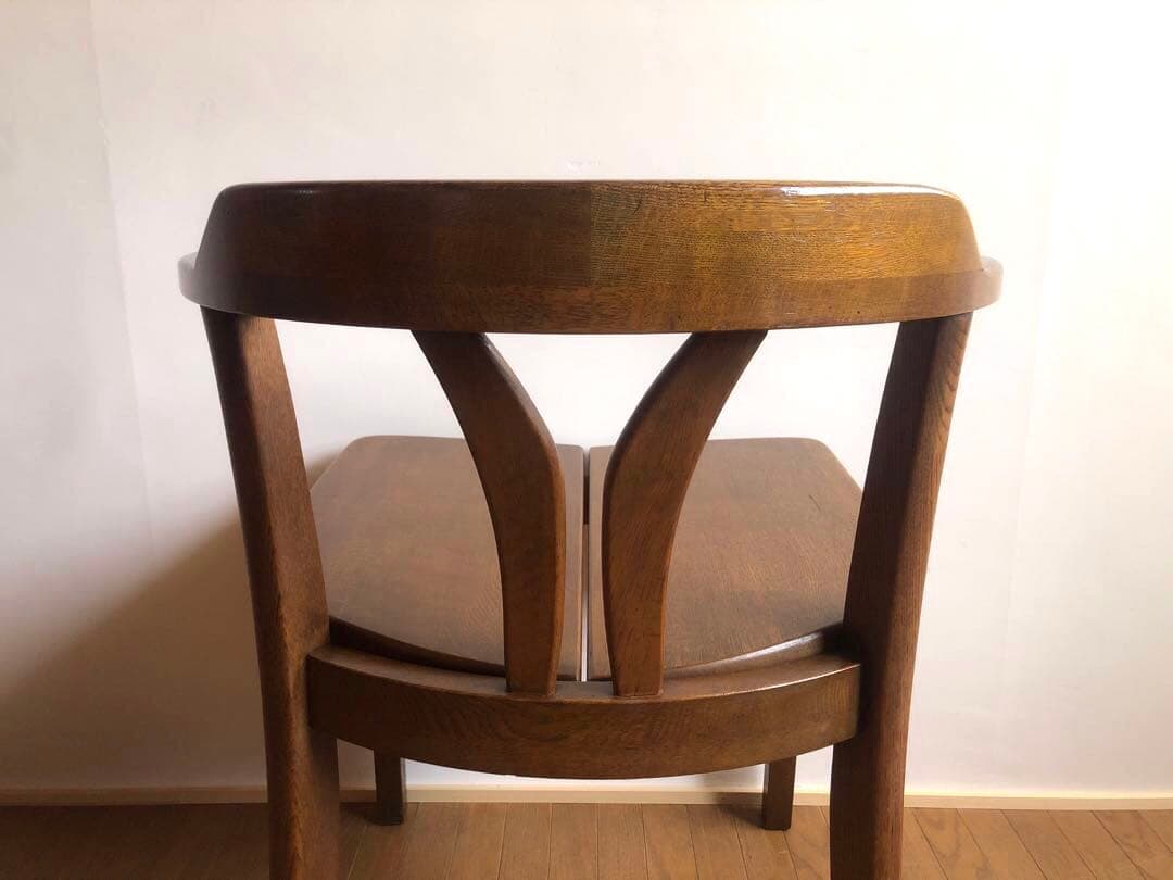 飛騨家具 浜本工芸 アームチェア⑥ 肘掛け 安楽椅子 楢無垢材 古民家 民芸椅子