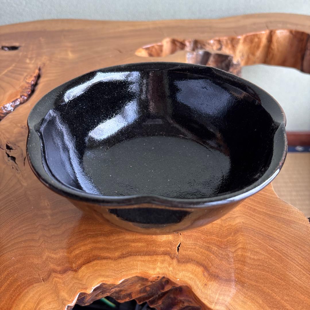 黒唐津鉢 十三代中里太郎右衛門窯 唐津焼 盛鉢 菓子鉢 共箱