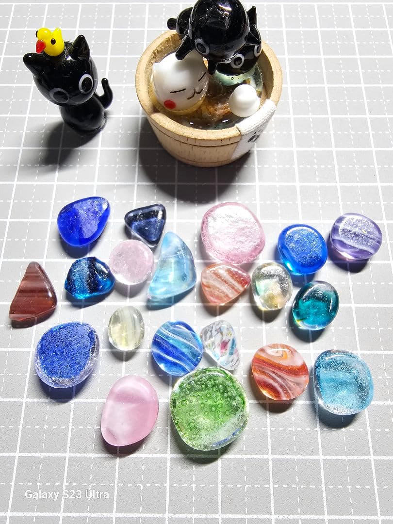 Shiranya★Ｎｏ2089 琉球ガラスナギット★いろいろ琉球★20個