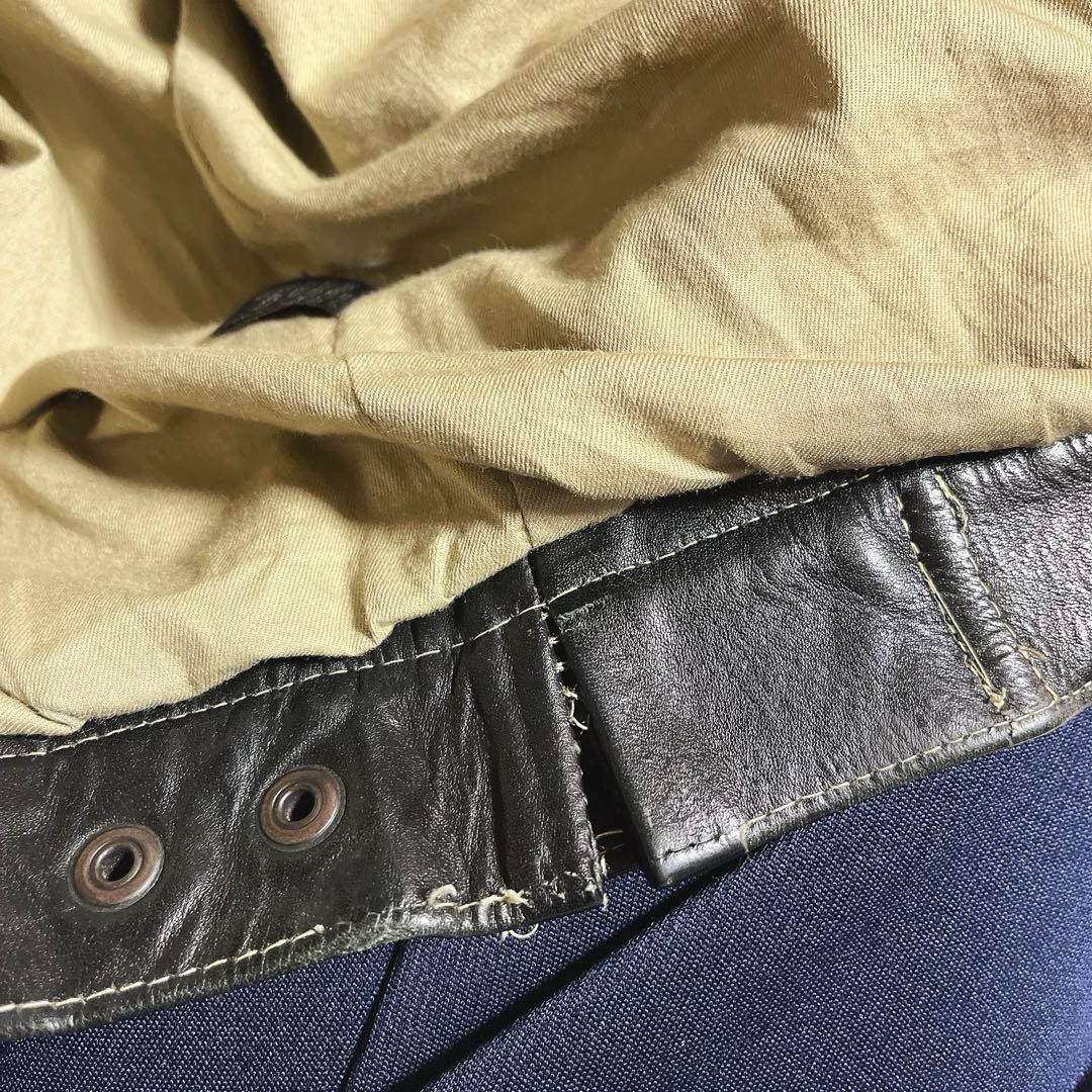 格安✨レザー　トラッカージャケット　ブラック XXLサイズ 革ジャン ライダース