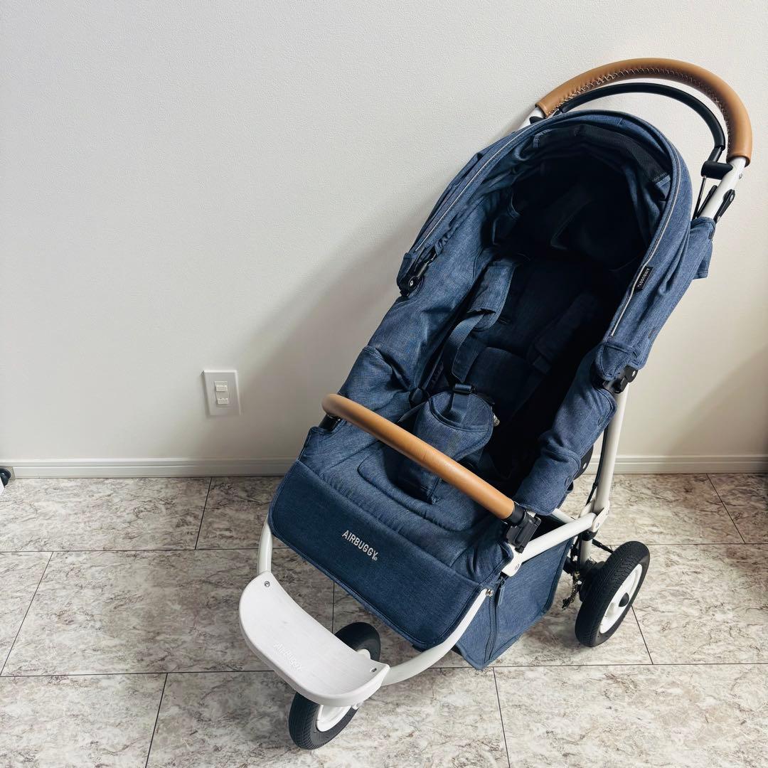 AIRBUGGY エアバギー ココプレミア フロムバース　EX レザー ブルー