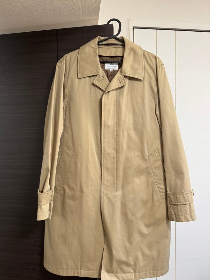 ★カズ★【BEAMS HEART】撥水ステンカラーコート キルティング内装