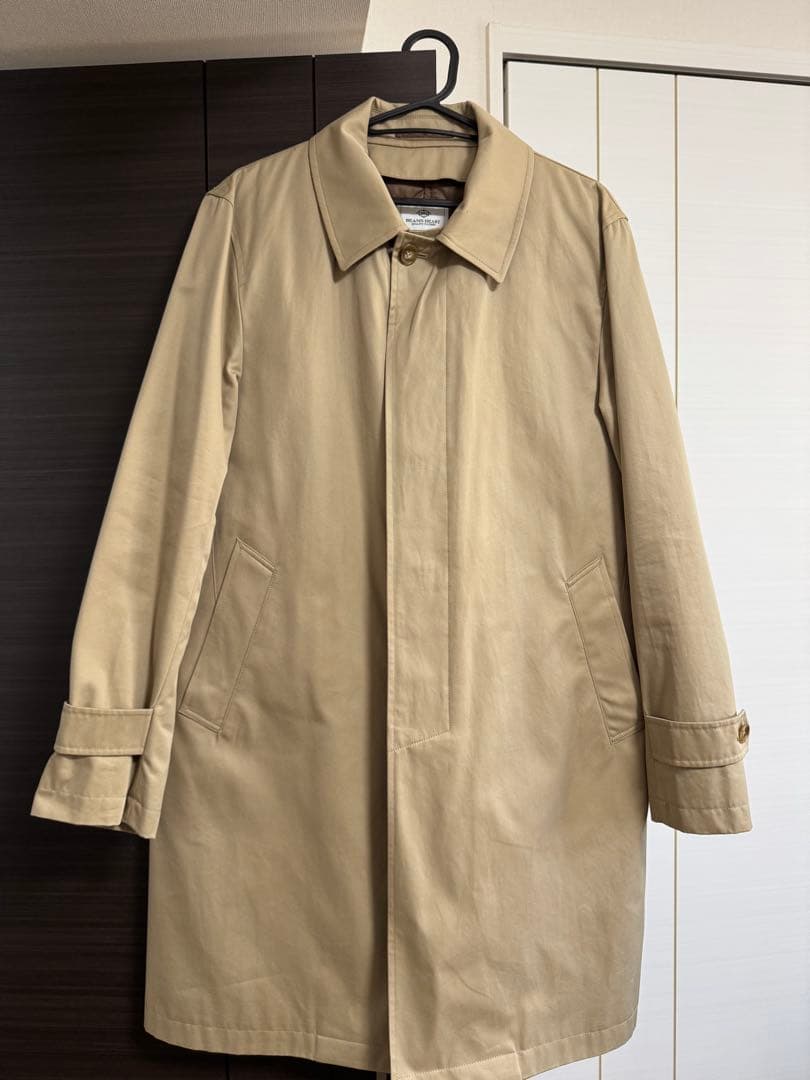 ★カズ★【BEAMS HEART】撥水ステンカラーコート キルティング内装