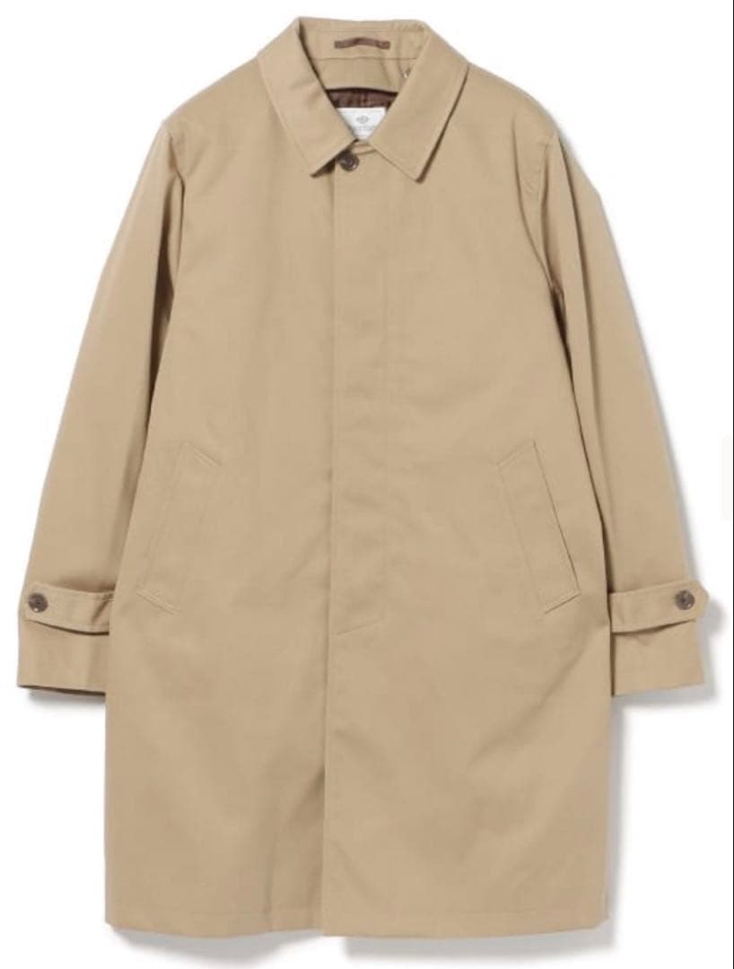 ★カズ★【BEAMS HEART】撥水ステンカラーコート キルティング内装