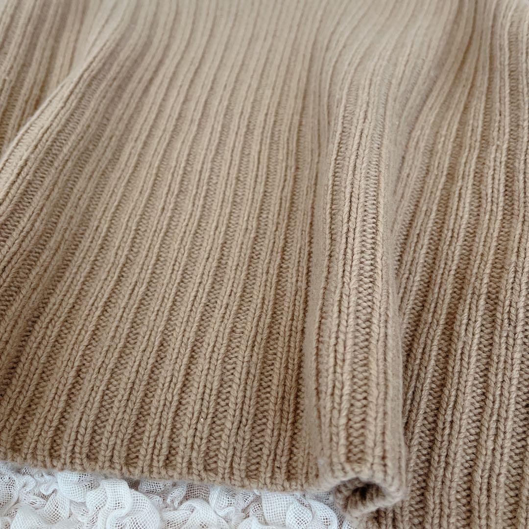 ドゥーズィエムクラス 23AW Cropped Wideリブプルオーバー ニット