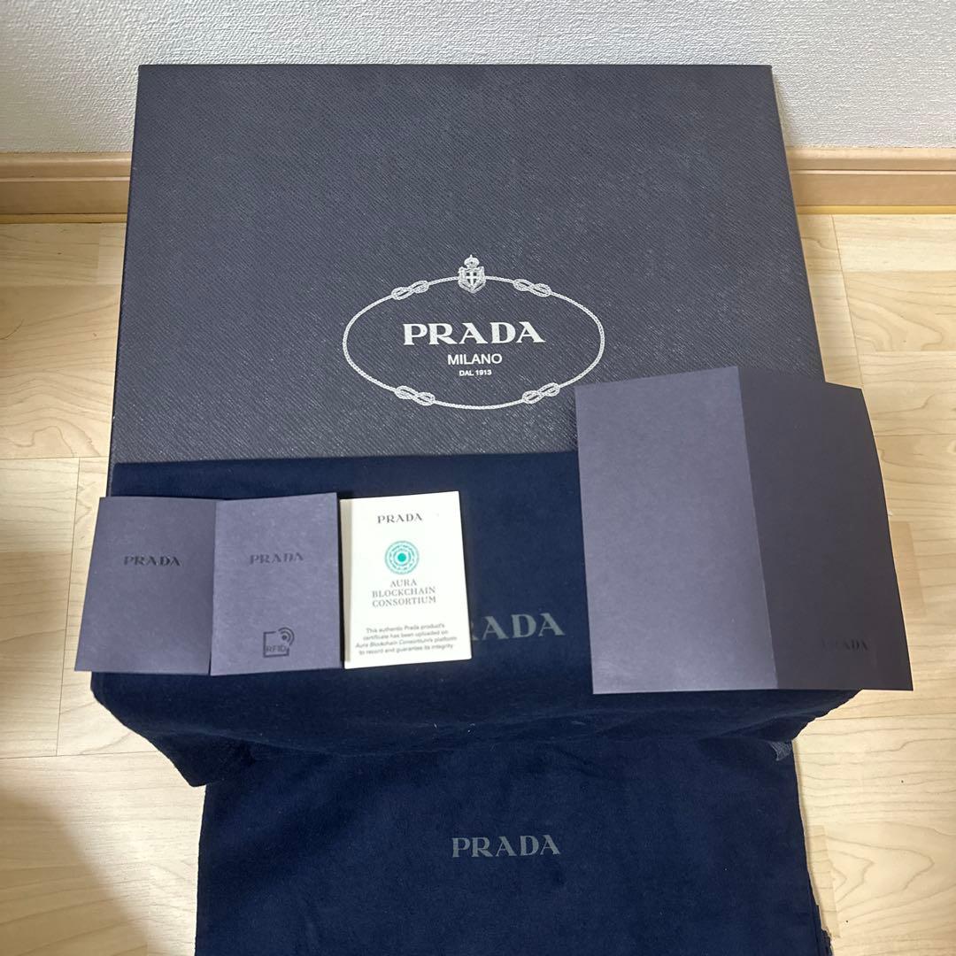 PRADA ダウンタウン ボールドレザー スニーカー 厚底 三角ロゴ 38サイズ