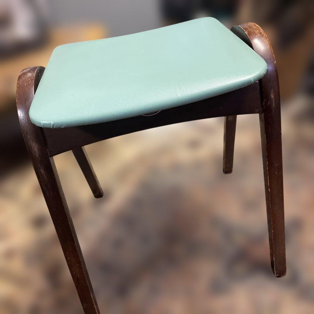 AKITAMOKKO 秋田木工　スタッキングチェアー　ミントグリーン