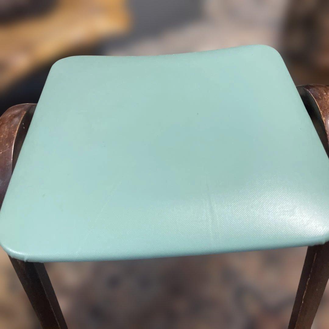 AKITAMOKKO 秋田木工　スタッキングチェアー　ミントグリーン