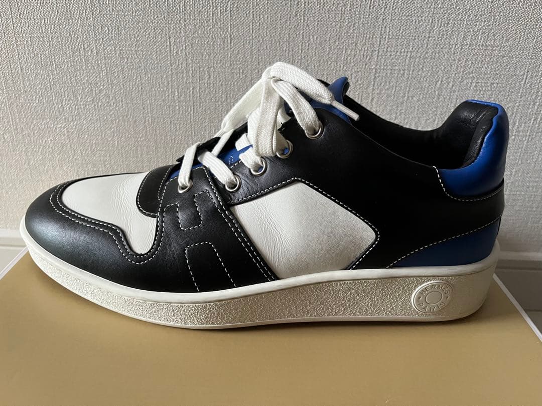 ☆HERMES エルメス ☆メンズ スニーカー 40 オールレザー