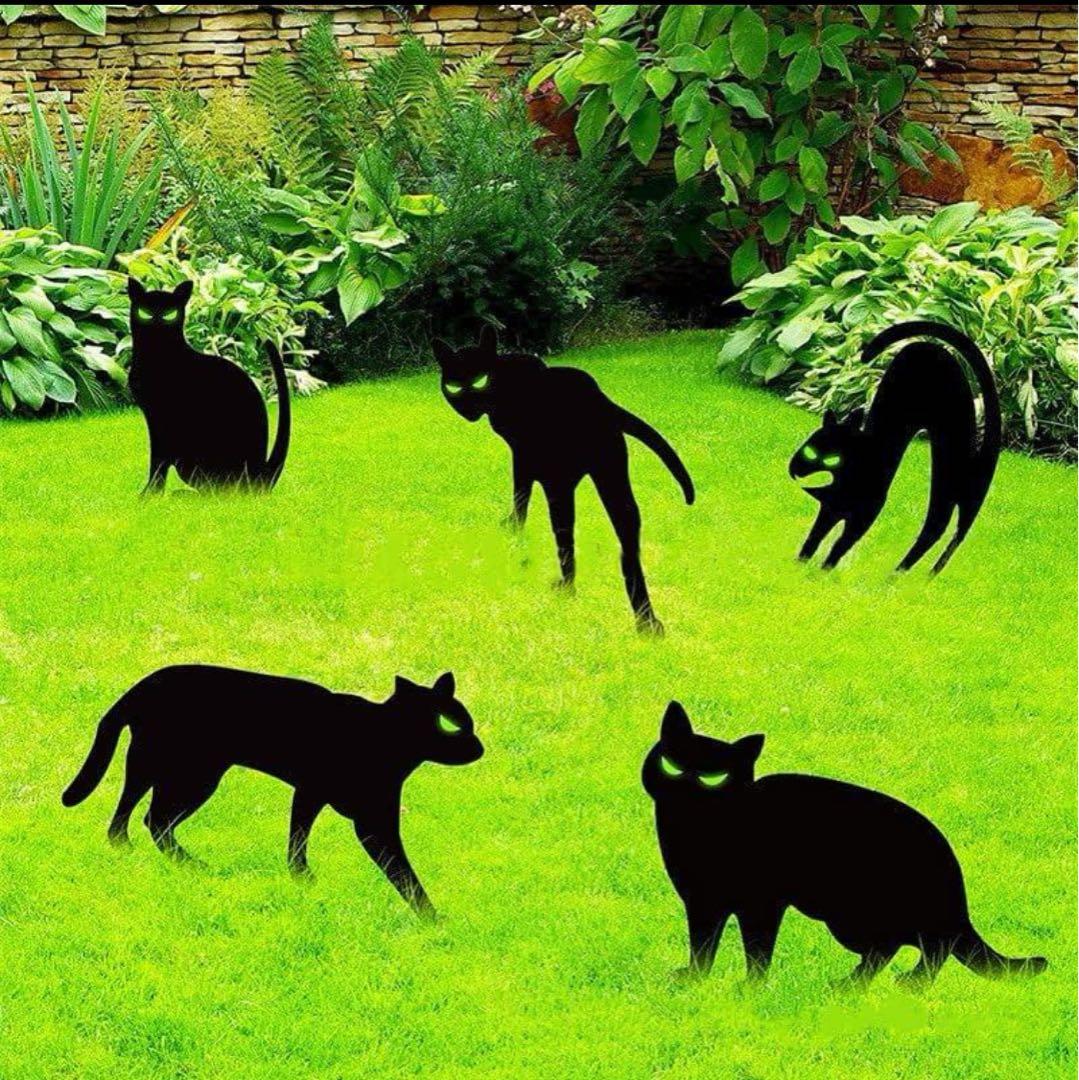 黒猫 ハロウィン デコレーション アウトドア ハロウィン 黒猫 庭 サイン