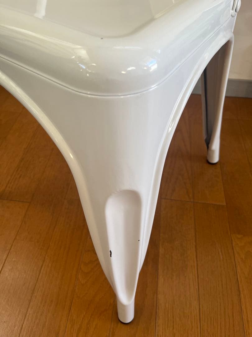 Aチェア　③ リプロダクト インダストリアル　フランス　名作　カフェ　モダン　白