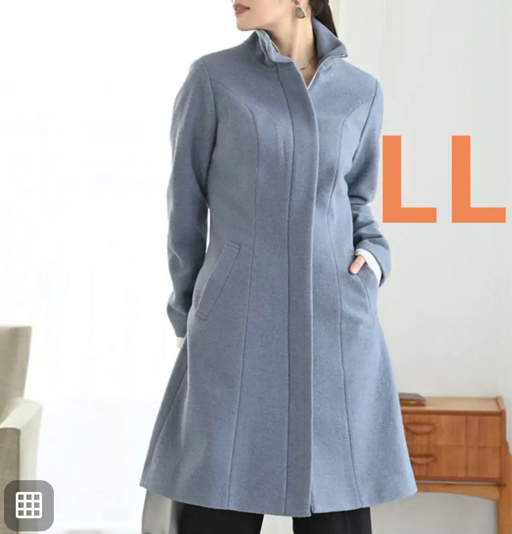 heart closet ファスナーメランジコート