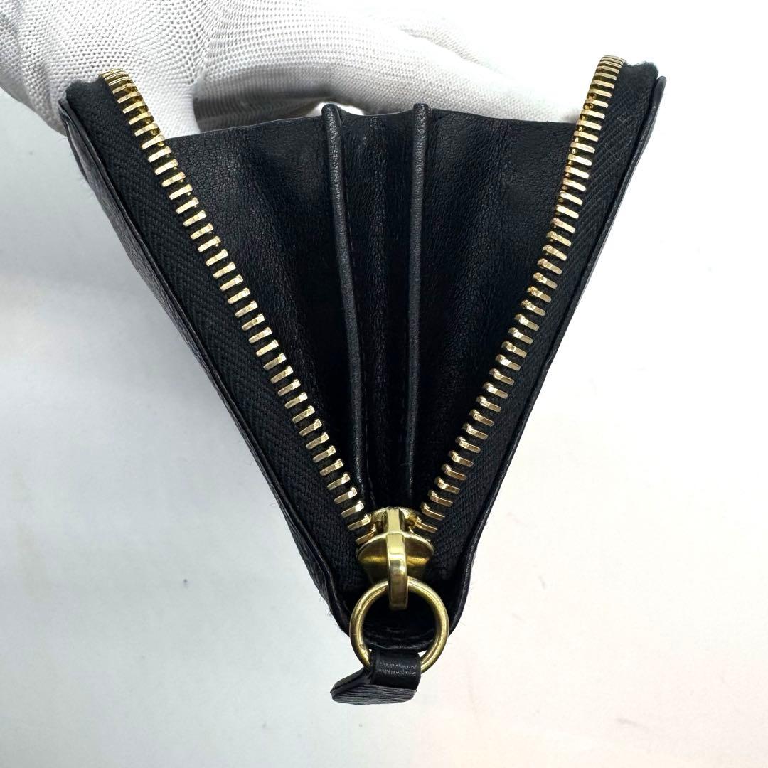 極美品 イルビゾンテ ロゴ入り長財布 山口一郎 コラボ レザー シボ革 希少