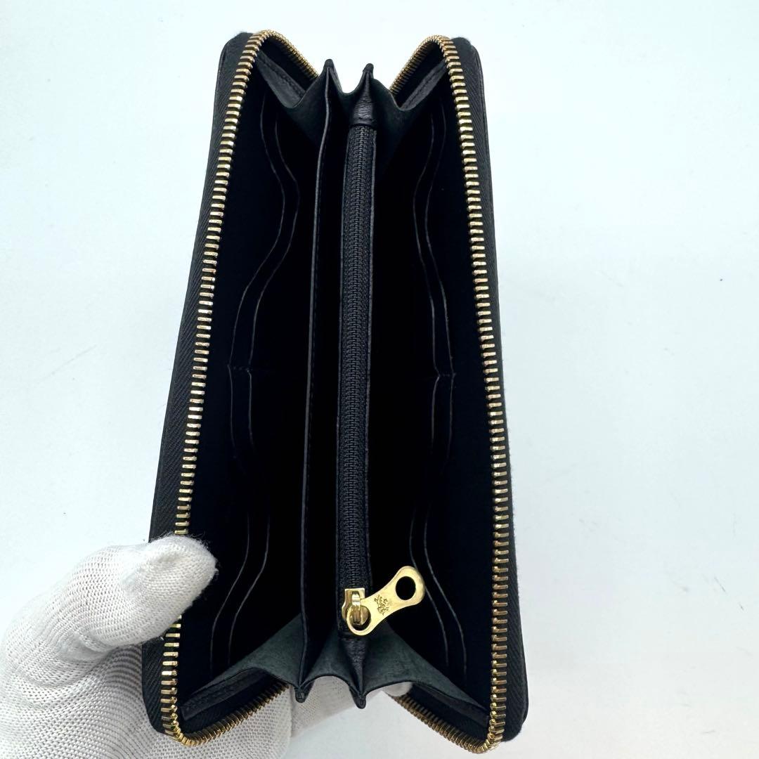 極美品 イルビゾンテ ロゴ入り長財布 山口一郎 コラボ レザー シボ革 希少